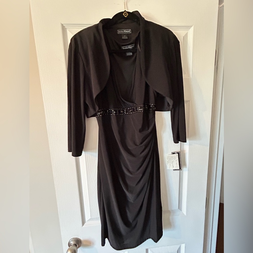 2-pc blk evening dress